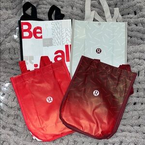 Lululemon Brand New Reusable Tote Bags Set
